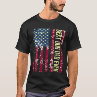 T-shirt Meilleur Chien Papa Jamais Cadeau Chemise Américai