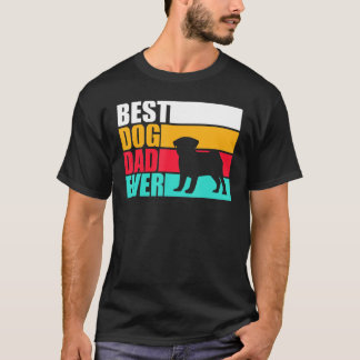 T-shirt Meilleur Chien Papa Jamais - Carlin Pour Hommes