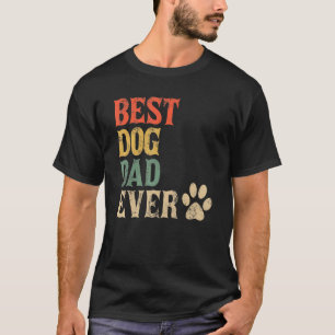 T-shirt Meilleur Chien Papa Jamais Chien Vintage Daddy Ret