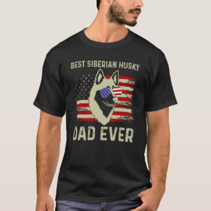 T-shirt Meilleur Chien Papa Jamais Usa Drapeau Papa Blague