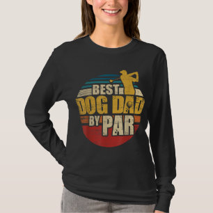 T-shirt Meilleur Chien Papa Par Retro Golf Player