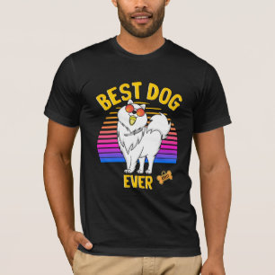 T-shirt Meilleur chien Pomeranian de tous les temps Rétro