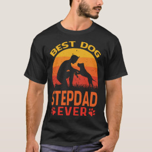 T-shirt Meilleur chien STEPDAD jamais Vintage