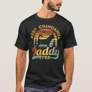 T-shirt Meilleur Chihuahua Daddy Jamais Rétro Vintage