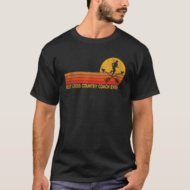T-shirt Meilleur Coach Cross Country jamais coureur Coach  (Devant)