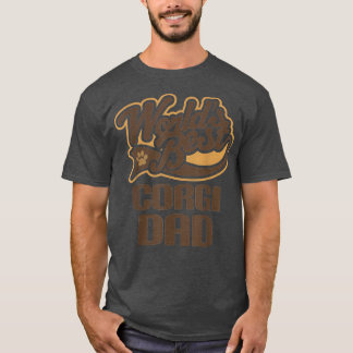 T-shirt Meilleur Corgi Papa Corgi propriétaire de la Fête
