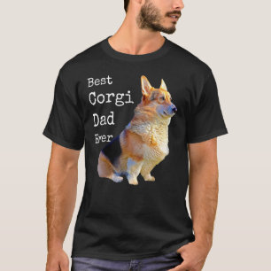 T-shirt Meilleur Corgi Papa Jamais Tee Pembroke Welsh Corg