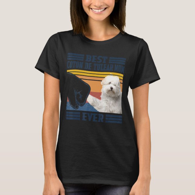 T-shirt Meilleur Coton De Tulear Maman Ever Chien Maman Mè (Devant)