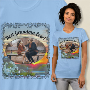 T-shirt Meilleur coucher de soleil sur le toit de grand-m