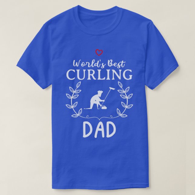 T-shirt Meilleur Curling Papa Drôle Design Pour Cadeau (Design devant)
