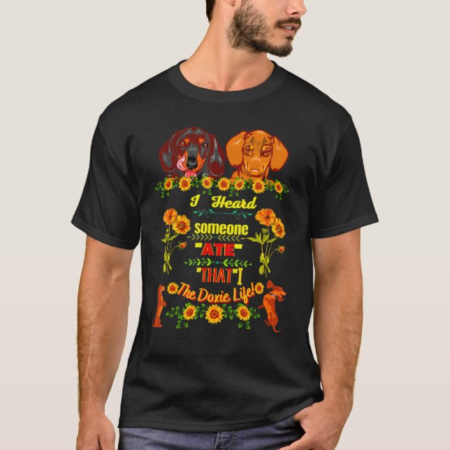 T-shirt Meilleur Dachshund Fan Drôle Wiener Dog Ate Ce Jeu (Devant)