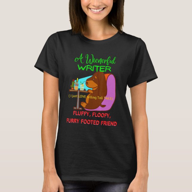 T-SHIRT MEILLEUR DACHSHUND FUNNY WIENER CHIEN CUTE WISERY  (Devant)