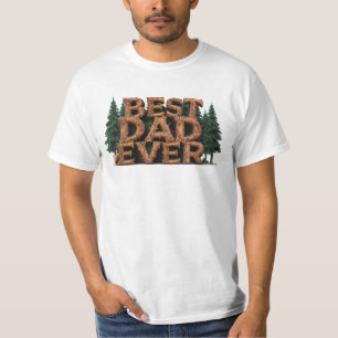 T-shirt *~* MEILLEUR DAD JAMAIS Fête des pères Rustique AP