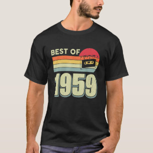 T-shirt Meilleur De 1959 Bande De Cassette Rétro Vintage 6