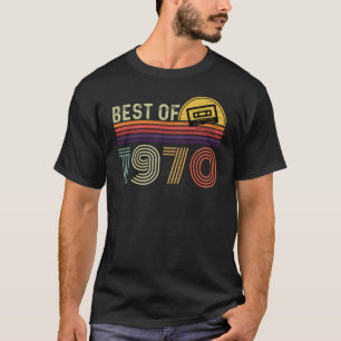 T-shirt Meilleur de 1970, Cool Funny 50e anniversaire