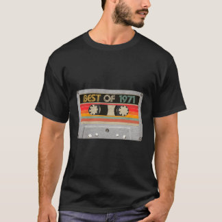 T-shirt Meilleur De 1971 49E Cadeaux Anniversaire Cassette