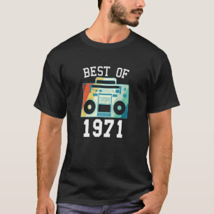 T-shirt Meilleur De 1971 Année De Naissance Anniversaire V