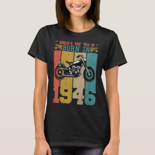 T-shirt Meilleur Des Années 40 Né En 1946 Moto Vintage B