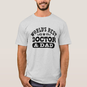 T-shirt Meilleur Docteur et Père du monde