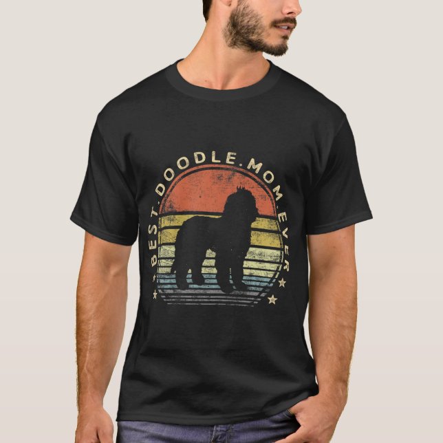 T-shirt Meilleur Doodle Maman Jamais Labradoodle GoldenDoo (Devant)