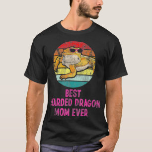 T-shirt Meilleur Dragon Mère Jamais Retro Vintage Sunset