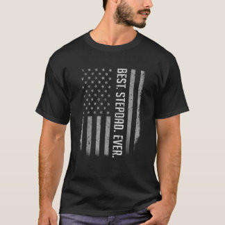 T-shirt Meilleur drapeau américain jamais Stepdad pour la