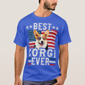 T-shirt Meilleur drapeau Corgi jamais américain 4 juillet6
