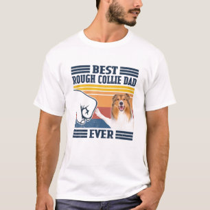 T-shirt Meilleur Dur Collie Papa Jamais Drôle Amateur De C
