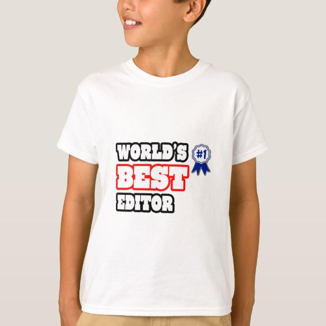 T-shirt Meilleur éditeur du monde (Devant)