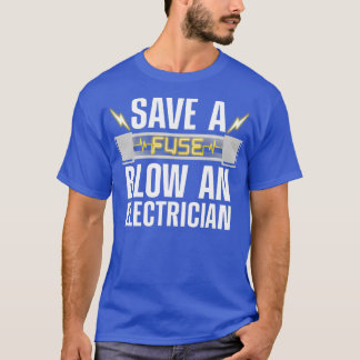 T-shirt Meilleur Electricien Art Hommes Professionnel Line