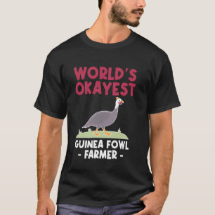 T-shirt Meilleur Eleveur de Pintades au Monde Coq Oiseau