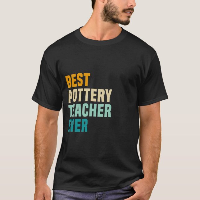 T-shirt Meilleur enseignant de poterie (Devant)