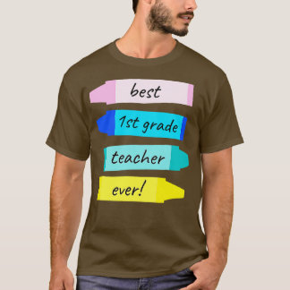 T-shirt Meilleur Enseignant de première année Appréciation