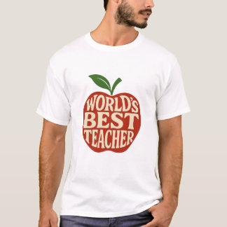 T-shirt Meilleur enseignant du monde