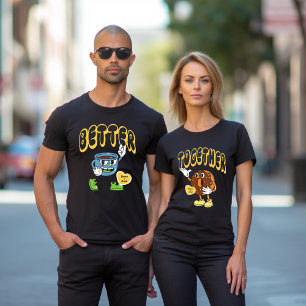 T-shirt Meilleur Ensemble Correspondant Couple Nom Dinuts 