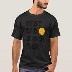 T-shirt Meilleur Entraîneur De Polo D'Eau Papa Entraîneur 
