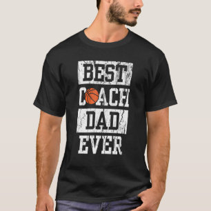 T-shirt Meilleur Entraîneur Homme Papa Jamais Mens Basketb