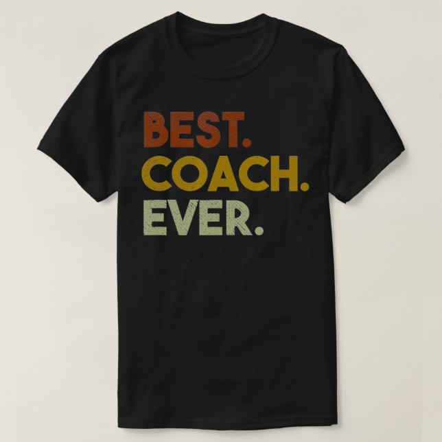 T-shirt Meilleur entraîneur Mens cadeau Ever pour entraîne (Design devant)