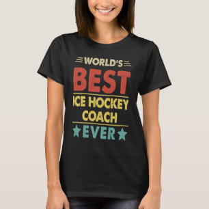 T-shirt Meilleur entraîneur mondial de hockey sur glace ja