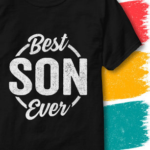 T-shirt Meilleur Fils De Tous Les Temps Citation Rétro Vin