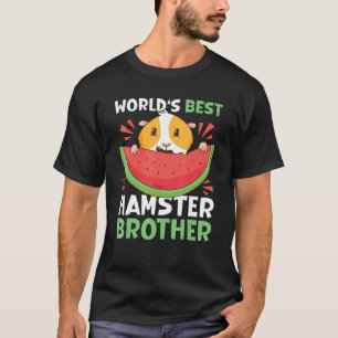 T-shirt Meilleur Frère Hamster au monde avec un hamster
