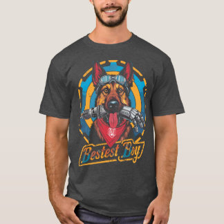 T-shirt meilleur garçon dogmeat design rétro famille