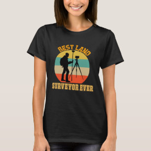 T-shirt Meilleur géomètre jamais Superbe métier Emploi