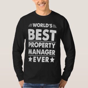 T-shirt Meilleur gestionnaire immobilier au monde