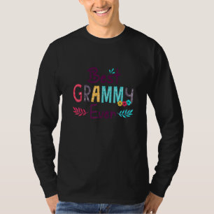 T-shirt Meilleur Grand-mère à la décoration fleurie