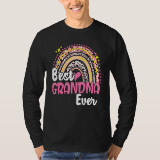 T-shirt Meilleur Grand-Mère Jamais Drôle Leopard Rose Rain