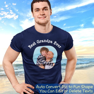 T-shirt Meilleur Grand-Père Convertir Auto Pic En Forme