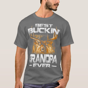 T-shirt Meilleur grand-père de Buckin Jamais Chasse De Cer