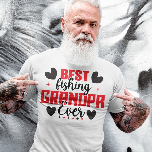 T-shirt Meilleur Grand-père de pêche Jour des pères Pêcheu (Créateur téléchargé)