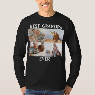 T-shirt Meilleur Grand-Père Ever 4 Collage de photos Créez